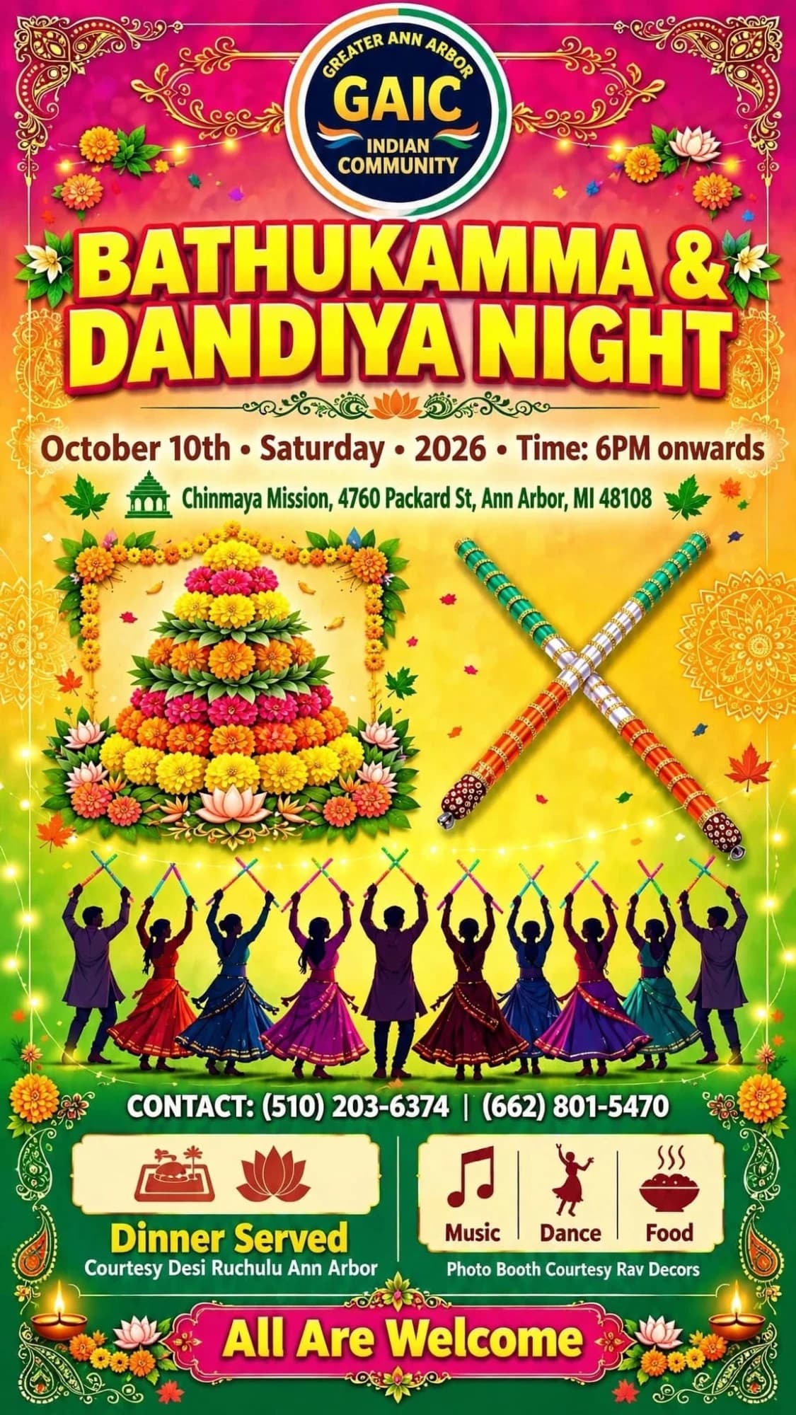 Bathukamma & Dandiya Night poster
